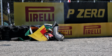Charles Leclerc suffered a dramatic crash at the F1 Italian GP
