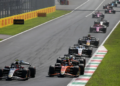 Tasanapol Inthraphuvasak (THA) ART and Oliver Goethe (GER) MP Motorsport battle for position. 05.09.2026. Formula 2 Championship, Rd 10, Sprint Race, Monza, Italy, Saturday.