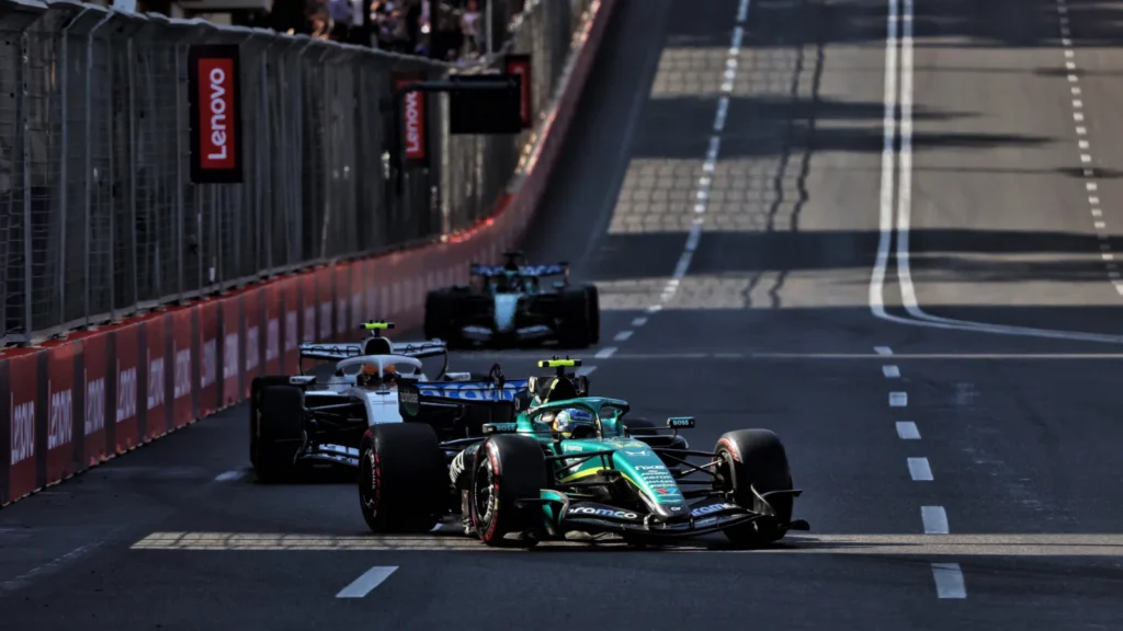 Fernando Alonso retired from the Azerbaijan GP