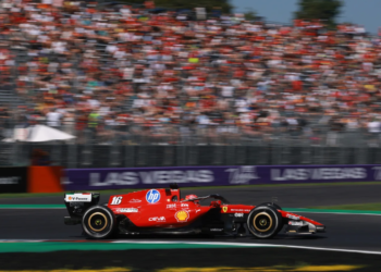 Ferrari gives Tifosi hope with strong showing in FP1 at Monza