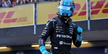 George Russell capitalises on Antonelli shunt with dominant F1 Baku pole