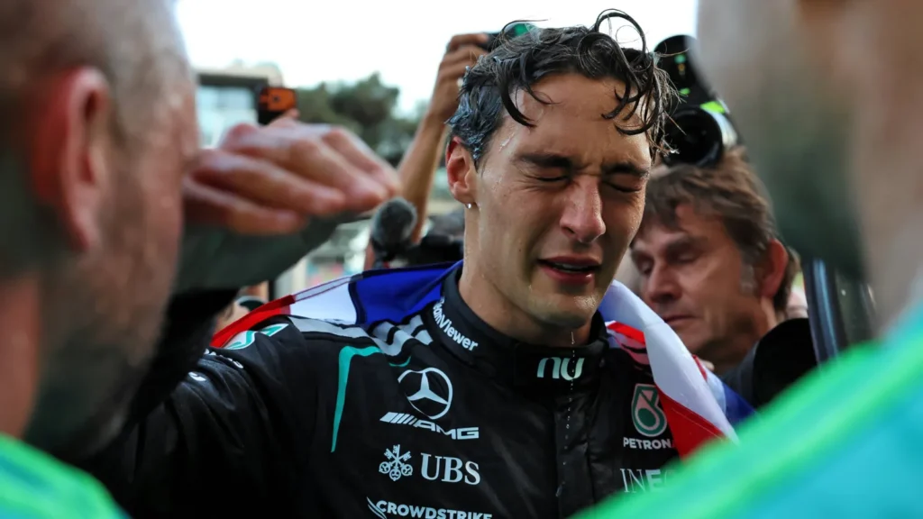 Russell led a commanding weekend at Baku
