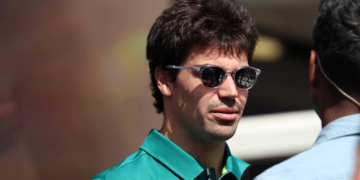 Lance Stroll (CDN) Aston Martin F1 Team on the drivers' parade. 26.09.2026. Formula One World Championship, Rd 15, Azerbaijan Grand Prix, Baku, Azerbaijan, Race Day.