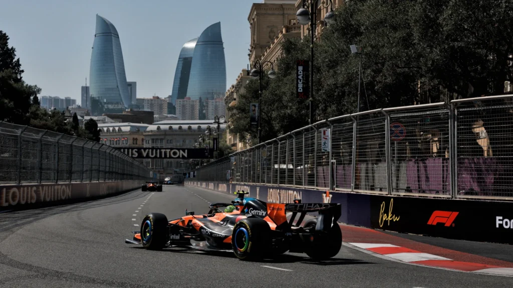 Lando Norris was 1.5s off the pace