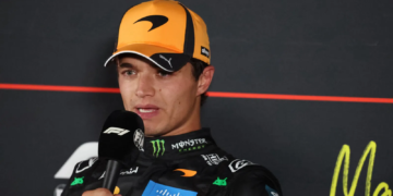 Lando Norris has caught Guenther Steiner's ire after his Coca-Cola themed cool down room moment at Madrid