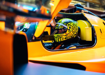 Lando Norris casts Madring woes aside with unique McLaren outing