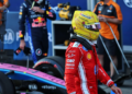 Lewis Hamilton (GBR) Scuderia Ferrari in qualifying parc ferme. 25.09.2026. Formula One World Championship, Rd 15, Azerbaijan Grand Prix, Baku, Azerbaijan, Qualifying Day.