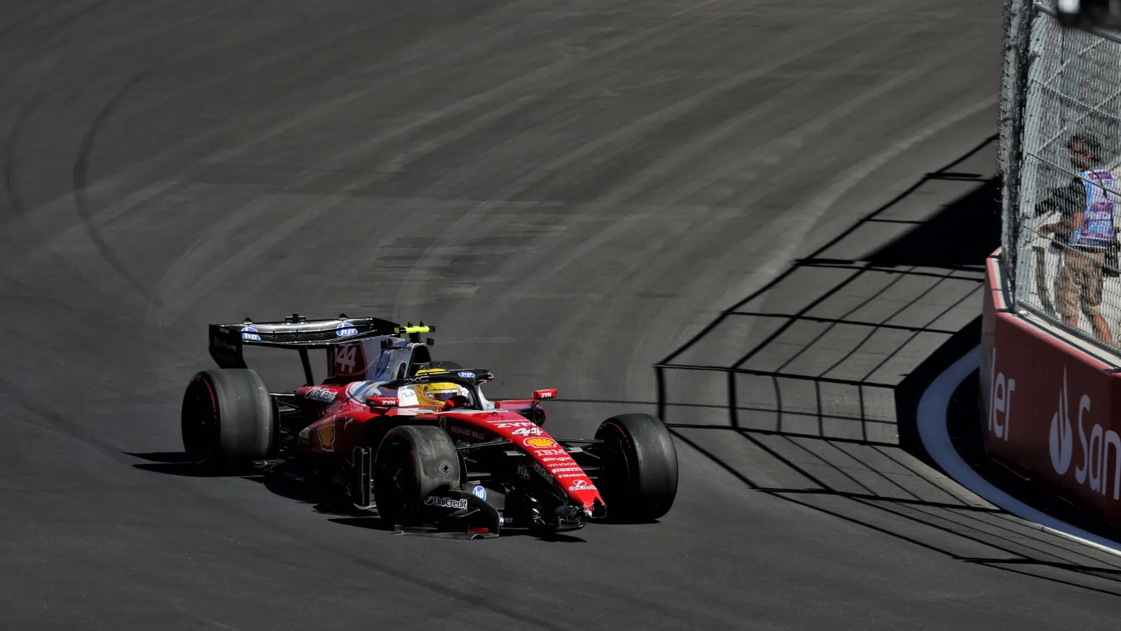 Lewis Hamilton had refused to park his SF-26 after an FP3 shunt at Madrid