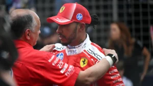 Lewis Hamilton called out for ‘undermining’ Fred Vasseur Ferrari leadership
