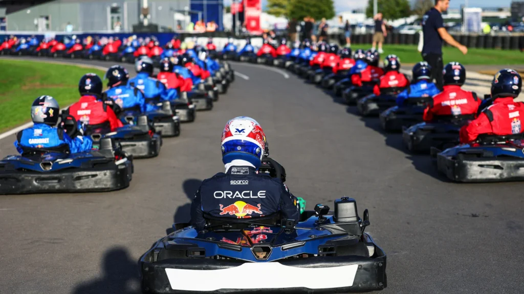 Max Verstappen started at the back of the field for the race