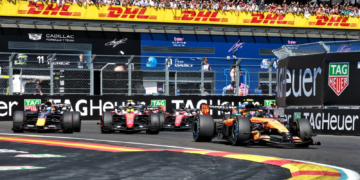 Lando Norris (GBR) McLaren F1 Team MCL40 at the start of the race. 13.09.2026. Formula 1 World Championship, Rd 14, Spanish Grand Prix, Madrid, Spain, Race Day.