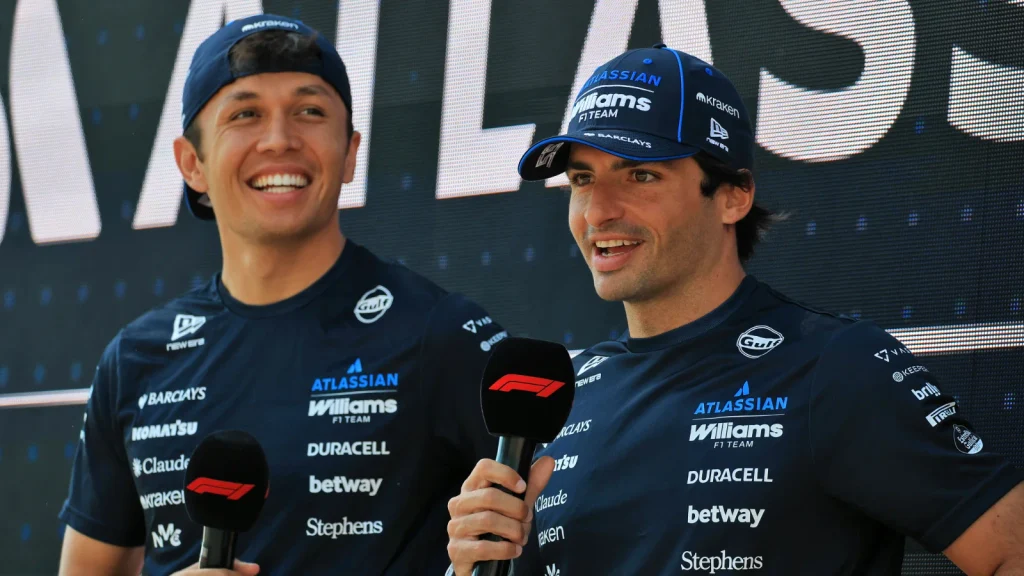 Williams F1 contact extension Carlos Sainz Alex Albon