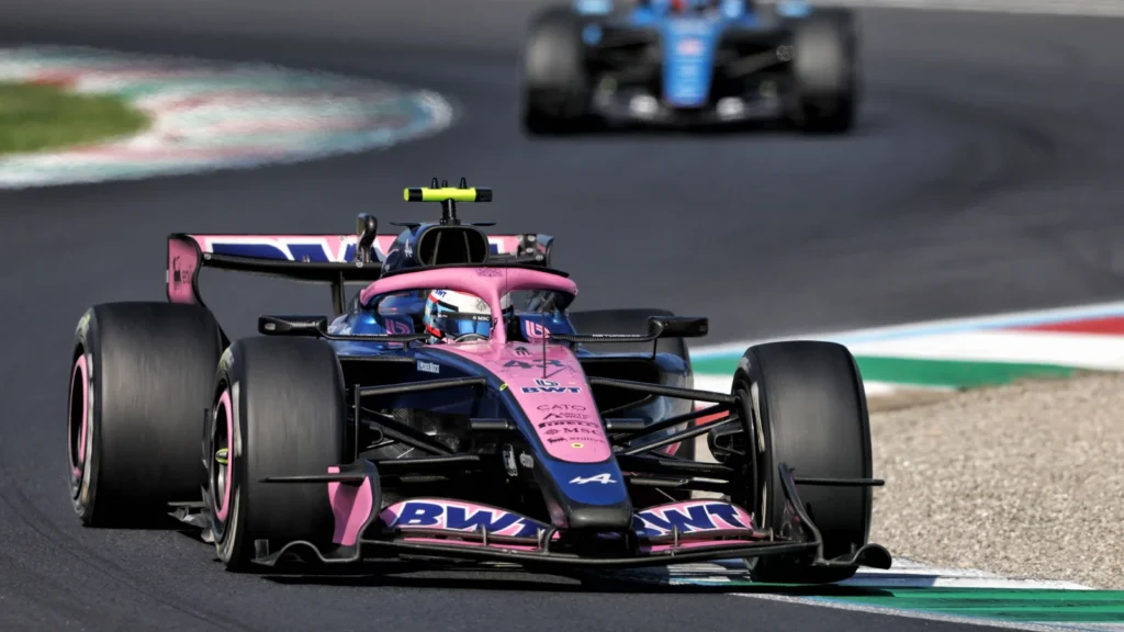 Franco Colapinto on track at the Italian GP