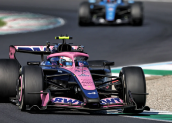 Franco Colapinto on track at the Italian GP