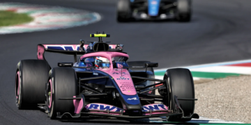 Franco Colapinto on track at the Italian GP