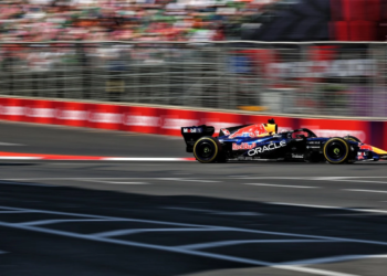 Max Verstappen edged out George Russell for P1 during Free Practice 3 at the Azerbaijan GP
