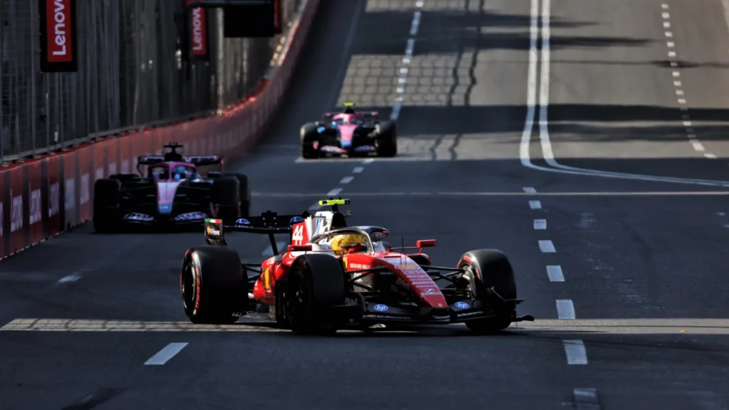 Lewis Hamilton struggled to find pace in Baku.