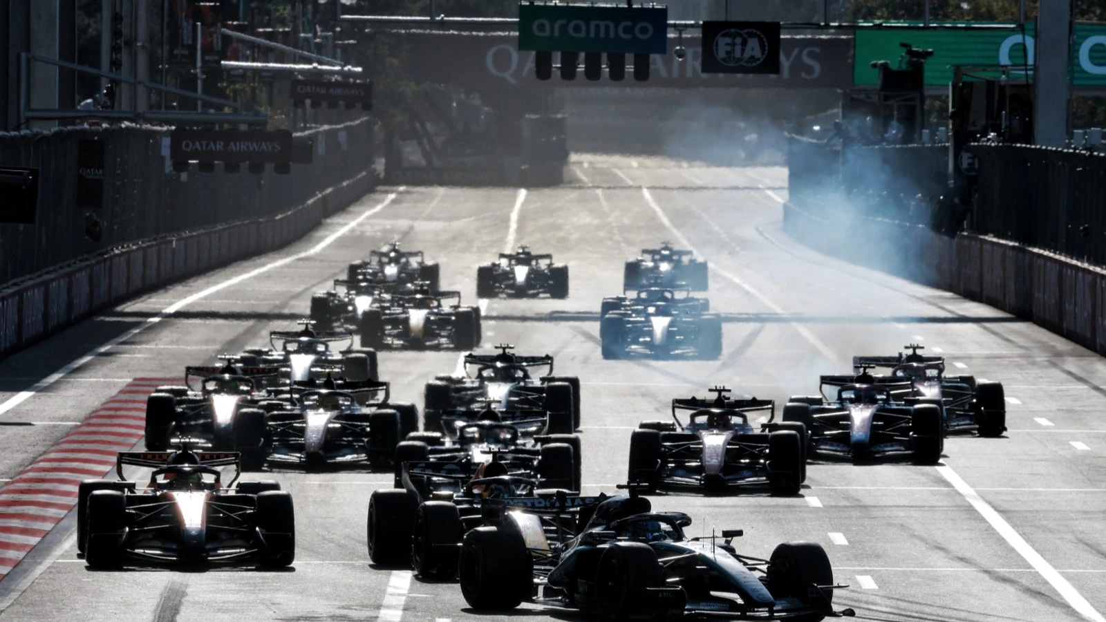 The Azerbaijan GP was interrupted by different yellow flags and Safety Cars