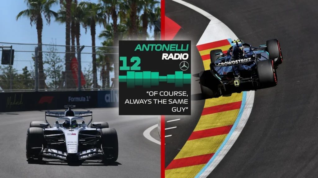 Kimi Antonelli was irked by Sergio Perez on Friday