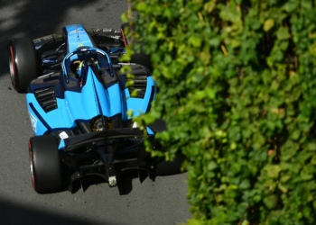 Formula 2 headed out on track for the Baku weekend. Photo from Formula 2 via X