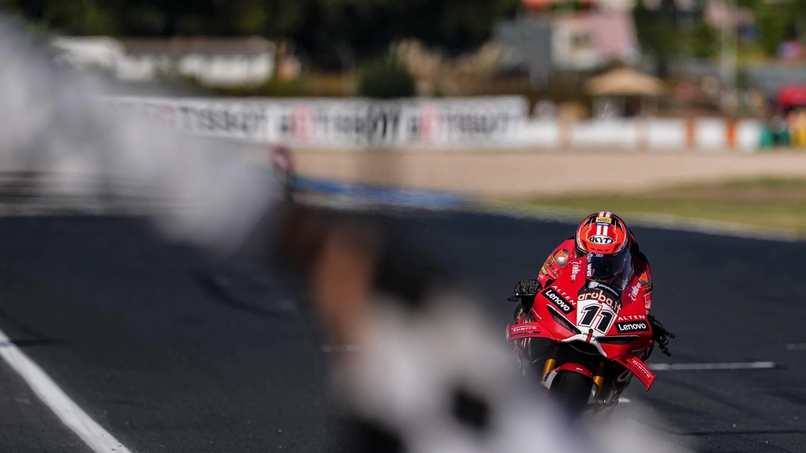 Nicolo Bulega completes Estoril WorldSBK hat trick with Race 2 victory