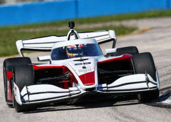 The IR-28 was put through a full test on the bumpy Sebring course. Photo: IndyCar - Chris Owens