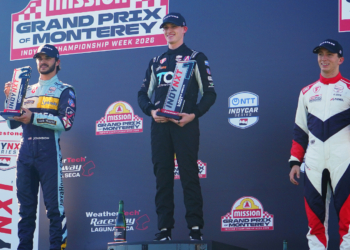 Pierson collected his first IndyNXT victory at this year's season finale weekend at Laguna Seca. Photo: Kevin Dejewski