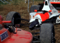 The damage from one of F1's most infamous crashes