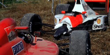The damage from one of F1's most infamous crashes