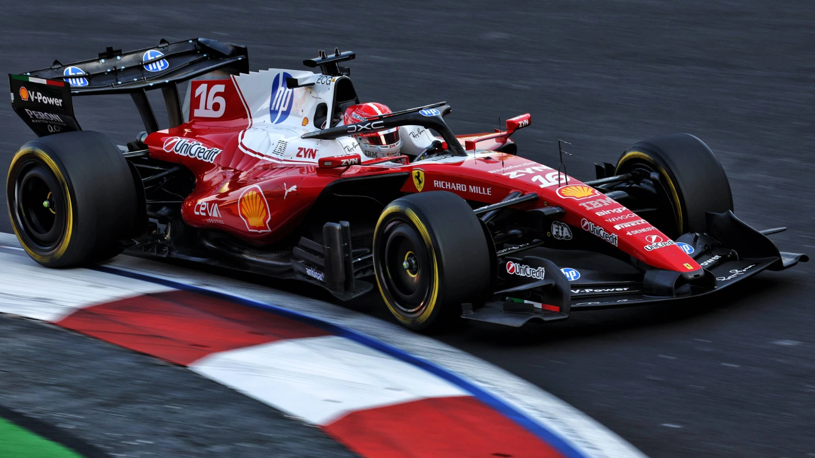 Charles Leclerc topped FP2 in Mexico City
