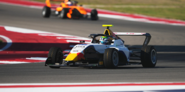 AUSTIN, TEXAS - OCTOBER 22: Rafaela Ferreira of Brazil and Campos Racing (18) on track during qualifying ahead of F1 Academy Round 5 at Circuit of The Americas on October 22, 2026 in Austin, Texas.