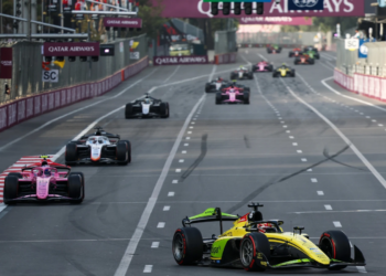 Rafael Camara (BRA) Invicta Racing. 25.09.2026. FIA Formula 2 Championship, Rd 12, Baku, Azerbaijan, Race Day.