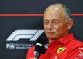 Frederic Vasseur (FRA) Scuderia Ferrari Team Principal in the FIA Press Conference. 02.10.2026. Formula 1 World Championship, Rd 16, Bahrain Grand Prix, Sepang, Malaysia, Practice Day.