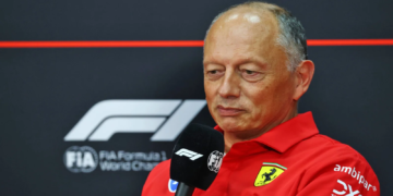Frederic Vasseur (FRA) Scuderia Ferrari Team Principal in the FIA Press Conference. 02.10.2026. Formula 1 World Championship, Rd 16, Bahrain Grand Prix, Sepang, Malaysia, Practice Day.