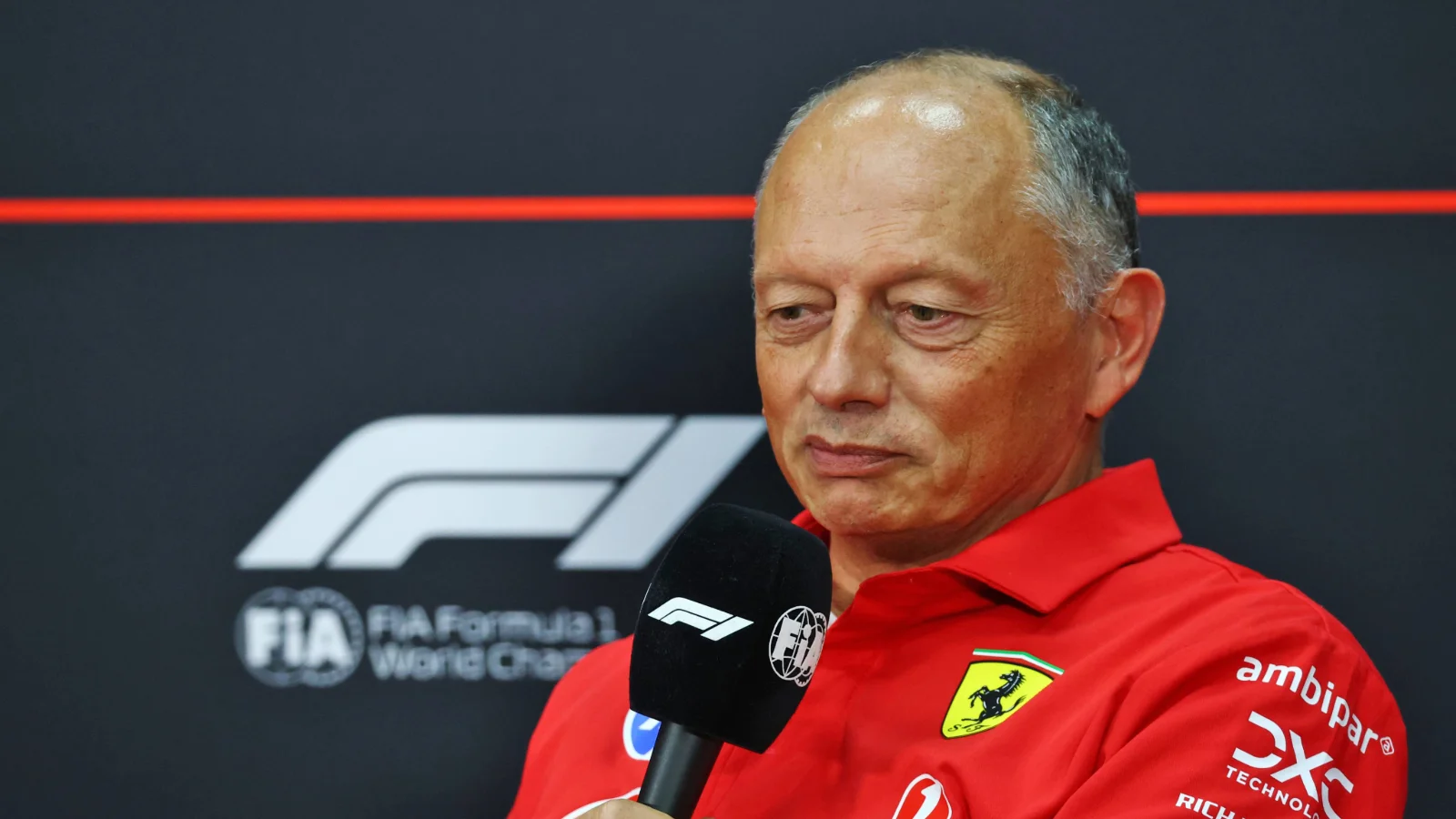Frederic Vasseur (FRA) Scuderia Ferrari Team Principal in the FIA Press Conference. 02.10.2026. Formula 1 World Championship, Rd 16, Bahrain Grand Prix, Sepang, Malaysia, Practice Day.