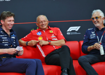 Fred Vasseur was able to share a joke with his rivals in Friday's press conference in Sepang