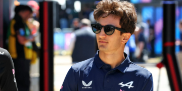 (L to R): Nina Gademan (NLD) Alpine Academy Driver with Gabriele Mini (ITA) Alpine Academy Driver. 02.07.2026. Formula 1 World Championship, Rd 9, British Grand Prix, Silverstone, England, Preparation Day.