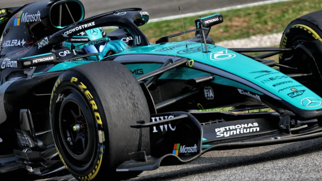 George Russell struggled during qualifying in Sepang