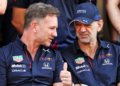 (L to R): Christian Horner (GBR) Red Bull Racing Team Principal and Adrian Newey (GBR) Red Bull Racing Chief Technical Officer at a team photograph. 09.12.2021. Formula 1 World Championship, Rd 22, Abu Dhabi Grand Prix, Yas Marina Circuit, Abu Dhabi, Preparation Day.