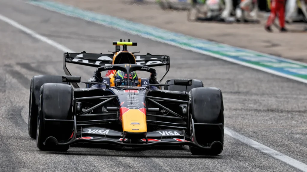 Isack Hadjar finished sixth in Austin after starting third