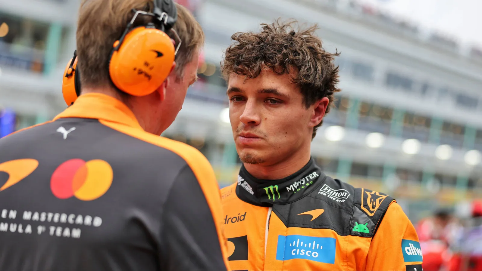 Norris was not happy with the driveability of his car after the Singapore GP