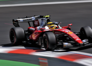 Lewis Hamilton took his maiden pole position for Ferrari on Saturday in Mexico City