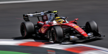 Lewis Hamilton took his maiden pole position for Ferrari on Saturday in Mexico City