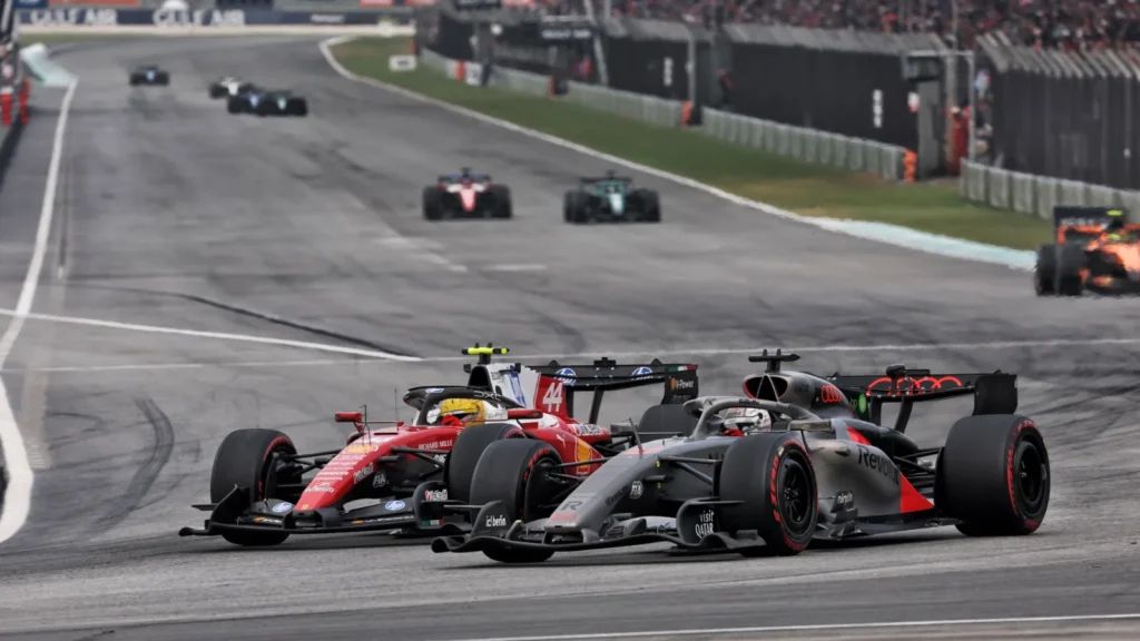 Lewis Hamilton completed a huge fightback through the field to finish third in the Bahrain GP in Malaysia