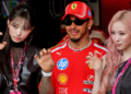 Lewis Hamilton is a celebrity in his own right - so being photographed with others is no difficulty!