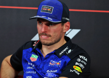 Max Verstappen (NLD) Red Bull Racing in the post qualifying FIA Press Conference. 10.10.2026. Formula 1 World Championship, Rd 17, Singapore Grand Prix, Marina Bay Street Circuit, Singapore, Sprint and Qualifying.