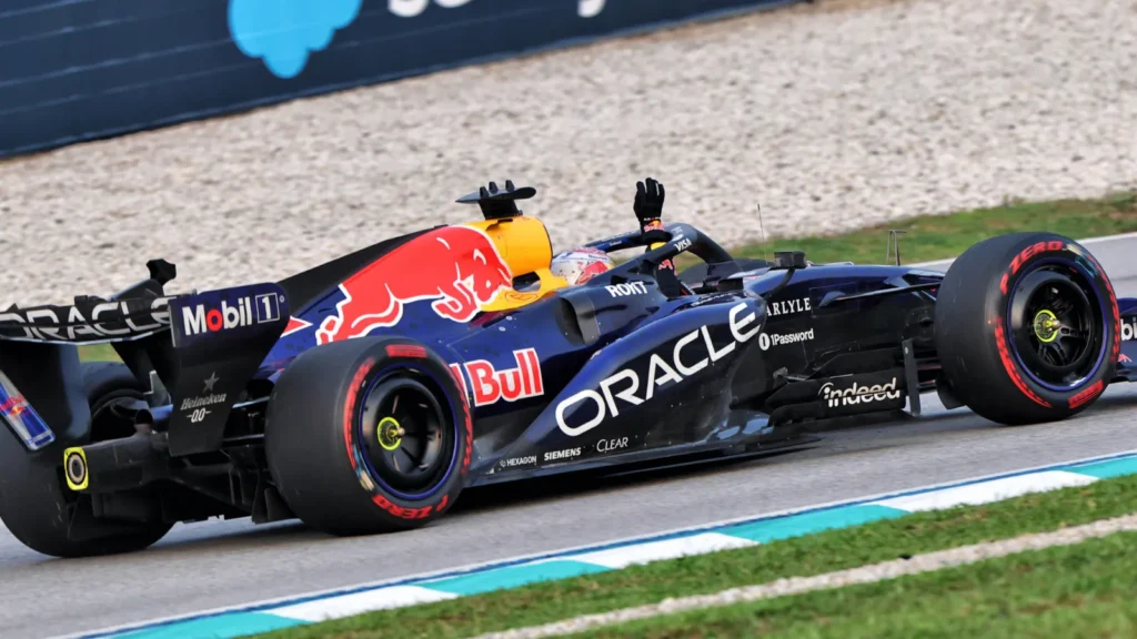 Max Verstappen won his first race of the season at Sepang