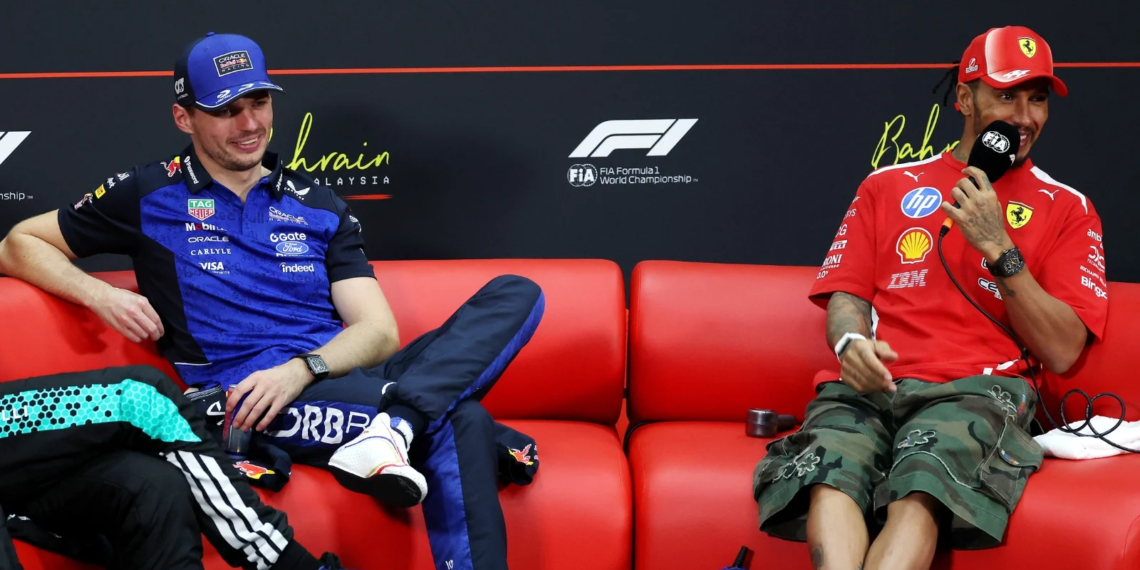 Lewis Hamilton and Max Verstappen trade notes on Sepang ‘Lego race’