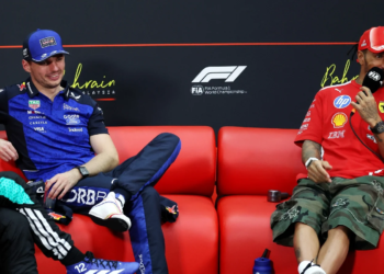 Lewis Hamilton and Max Verstappen trade notes on Sepang ‘Lego race’