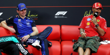 Lewis Hamilton and Max Verstappen trade notes on Sepang ‘Lego race’